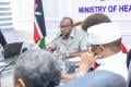 Health CS Aden Duale at an engagement with health and development partners.